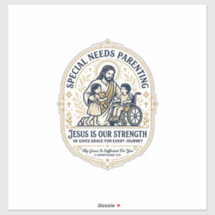T-shirt voor ouders van kinderen met speciale beho sticker