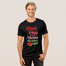 T-shirt voor papa van een verjaardagsmeisje dat éé