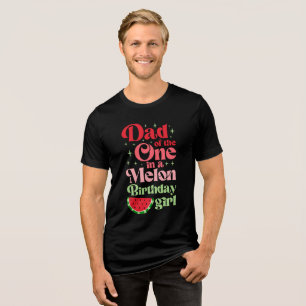 T-shirt voor papa van een verjaardagsmeisje dat éé