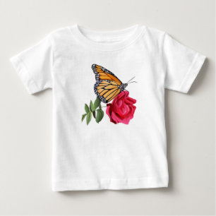 T-shirt voor peuter met Monarch Butterfly op Red R