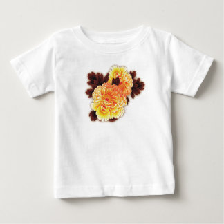 T-SHIRT VOOR PEUTERS MET BLOEMEN AANGEPASTE NAAM