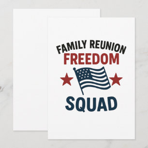 T-Shirt voor reünie van de Freedom Squad-familie – Kaart