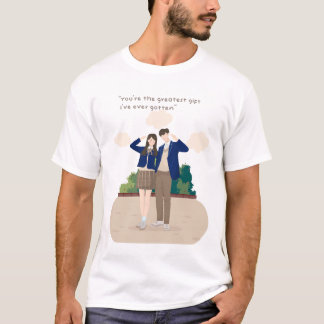 T-shirt voor romantisch koppel