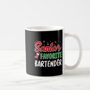 T-shirt voor Santa's favoriete bardier Cute Xmas-f Koffiemok
