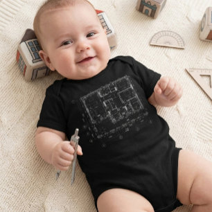 T-Shirt voor Toekomstige Architect Blueprint Kid