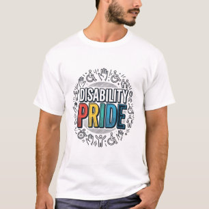 T-shirt voor trots op een beperking, vintage inclu