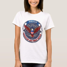 T-shirt voor trotse Amerikaanse zuster van de luch