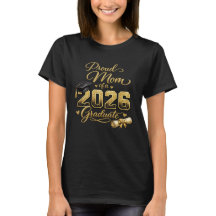 T-shirt voor trotse moeder afstudeerklas 2026