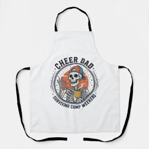 T-shirt voor vader die competitie weekend overleef schort