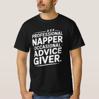 T-shirt voor vader met advies op z'n tijd en profe
