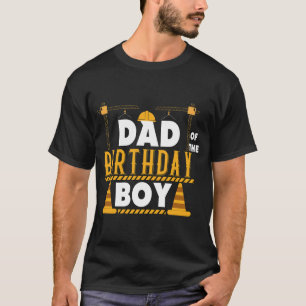 T-shirt voor vader van de jarige jongen constructi