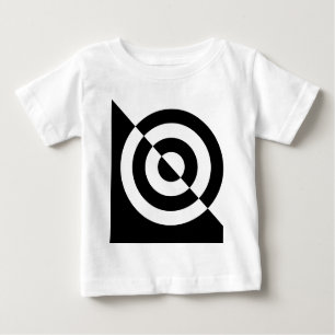 T-shirt voor visuele stimulatie van zwarte en witt