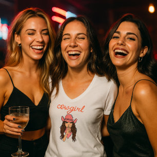t-shirt voor vrijgezelle cowgirl