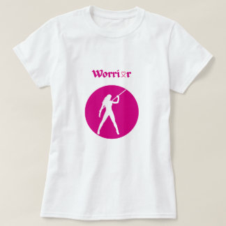 T-shirt voor vrouwelijke pink warrior tegen borstk