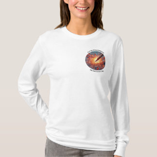T-shirt voor vrouwen die schrijven - zaklogo