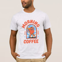 T-shirt voor vrouwen en mannen - Morning Coffee