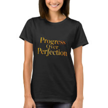 T-shirt voor vrouwen met motivatie: Vooruitgang bo