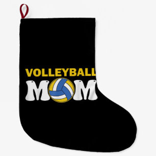 T-shirt voor vrouwen volleybalmoeder Spel Dag Grap Grote Kerstsok