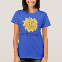 T-shirt voor vrouwen 'Welcome Sun'