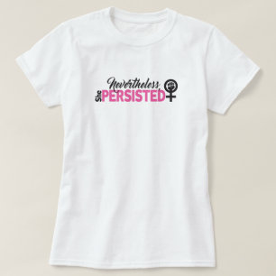 T-shirt voor vrouwen 'Ze bleef volharden'