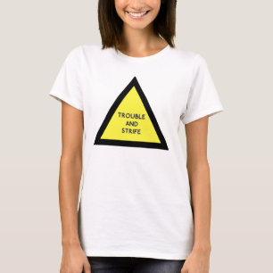 T-shirt voor waarschuwing voor problemen en proble