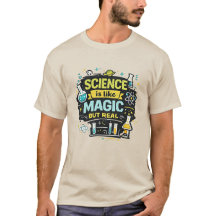 T-shirt voor wetenschapsleraar Magie maar echt leu