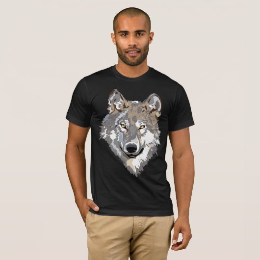 T-shirt voor wolf (Voorkant volledig)