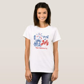 T-shirt voor Women's Independence Day (Voorkant volledig)