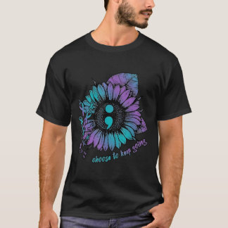 T-shirt voor zelfmoordpreventie bewustzijn Kies om
