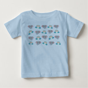 T-shirt voor zuigelingen met een schattig design.