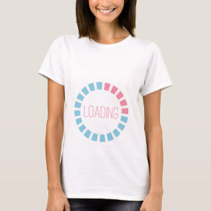 T-shirt voor zwangere vrouwen met 'Loading'