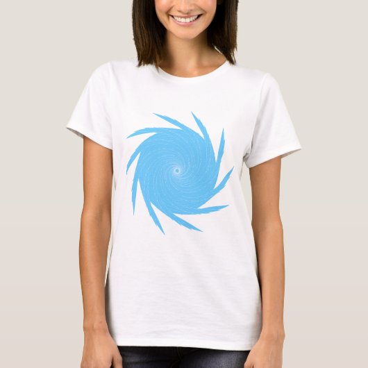 T-shirt Vortex bleu (Devant)