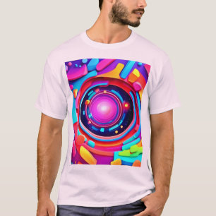 T-shirt Vortex cosmique : une odyssée néon