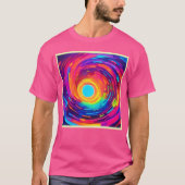 T-shirt Vortex tourbillonnant Art Abstrait (Devant)