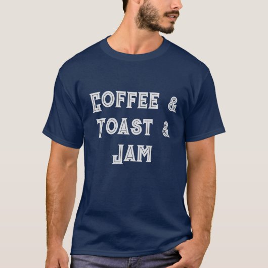 T-shirt Vos aliments préférés Café&Toast&Jam Hommes (Devant)