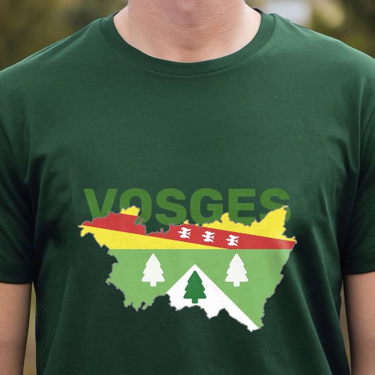 T-shirt Vosges Map with Coat of Arms