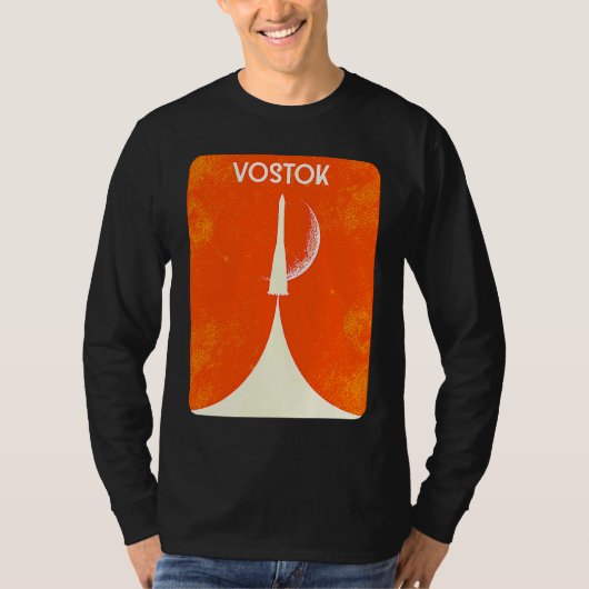 T-shirt Vostok Rocket Soviet Union Space Spaceflight Yuri (Devant)