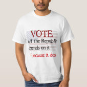 T-shirt Vote (Devant)