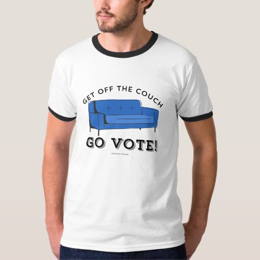 T-shirt VOTE 2024 - Sortez du canapé (Devant)