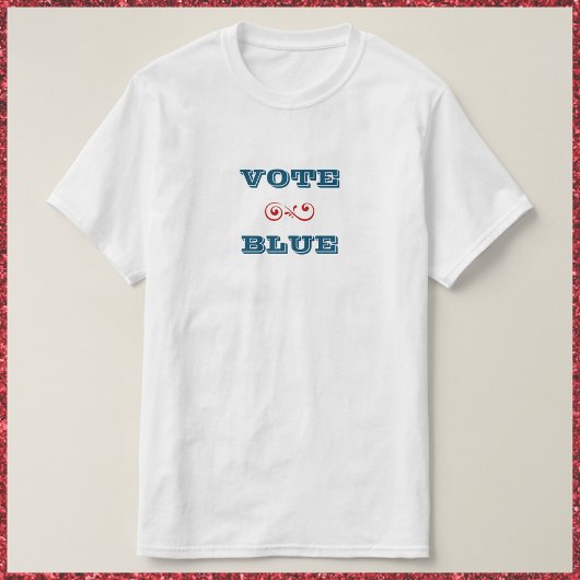 T-shirt Vote bleu