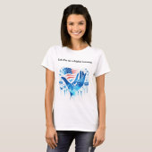 T-shirt Vote bleu (Devant entier)