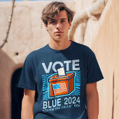 T-shirt Vote Bleu 2024 Bulletin de vote Élection président