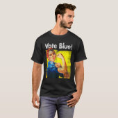 T-shirt Vote Blue Democratic Rosie Riveter Blue Wave T Shi (Devant entier)