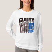 T-shirt Vote Blue Pas pour le Felon (Devant)