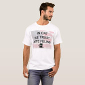 T-shirt Vote Chat avec drapeau américain (Devant entier)