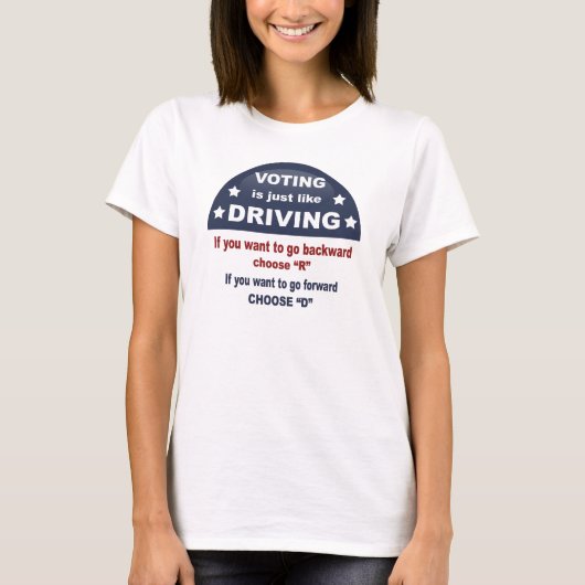 T-shirt Vote - conduisant (Devant)
