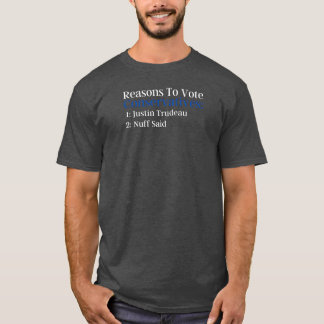 T-shirt Vote conservateur | Humour politique canadien