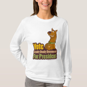 T-shirt Vote de Scooby Dooby Doo pour le président