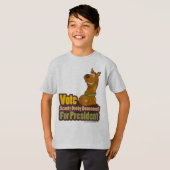 T-shirt Vote de Scooby Dooby Doo pour le président (Devant entier)