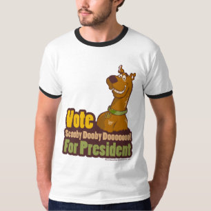 T-shirt Vote de Scooby Dooby Doo pour le président